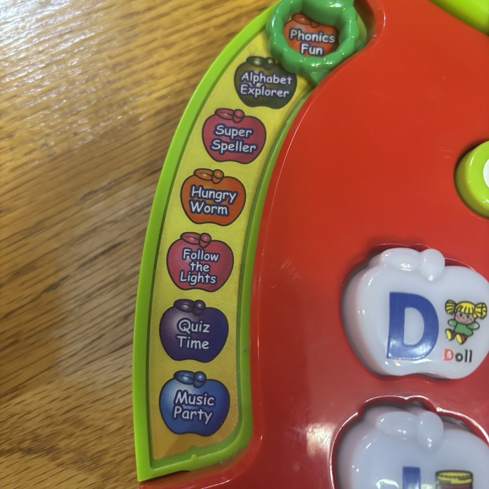 VTECH Alphabet Apple‎ Preschool Learning Phonics ABC's Music Lights And Sounds - Picture 6 of 7